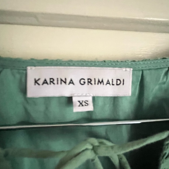 Karina Grimaldi Irina Eyelet Mini Dress in Sage size XS from Revolve - Picture 7 of 14